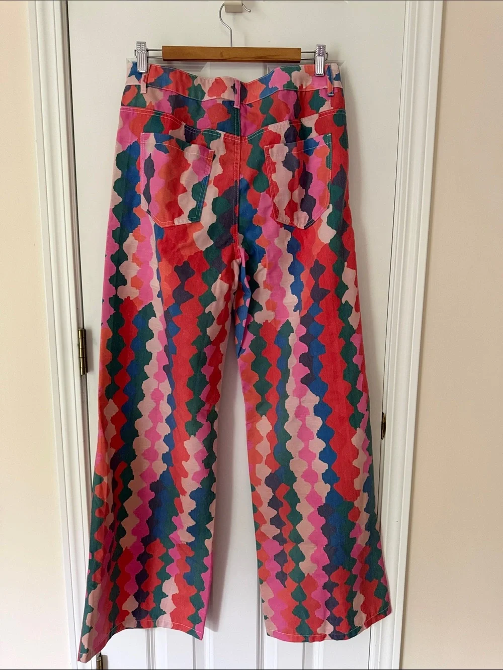 Multicolor High Rise Wide Leg Pants - Picture 2 of 8